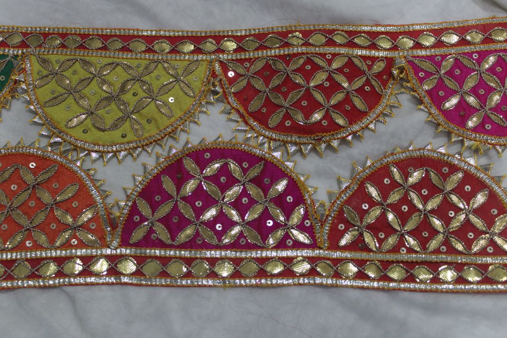 Multicolor Traditional Gota Trim