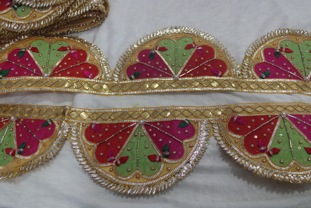 Multicolor Traditional Gota Trim