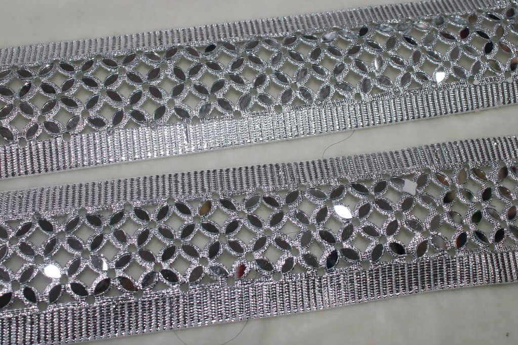 Silver Fancy Mirror Trim