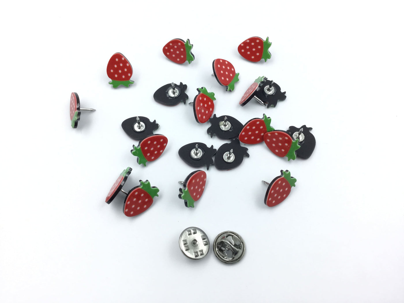 Strawberry Shape Metal Garment Accessories