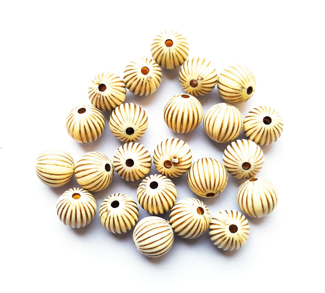 cream-and-golden-pumkin-beads