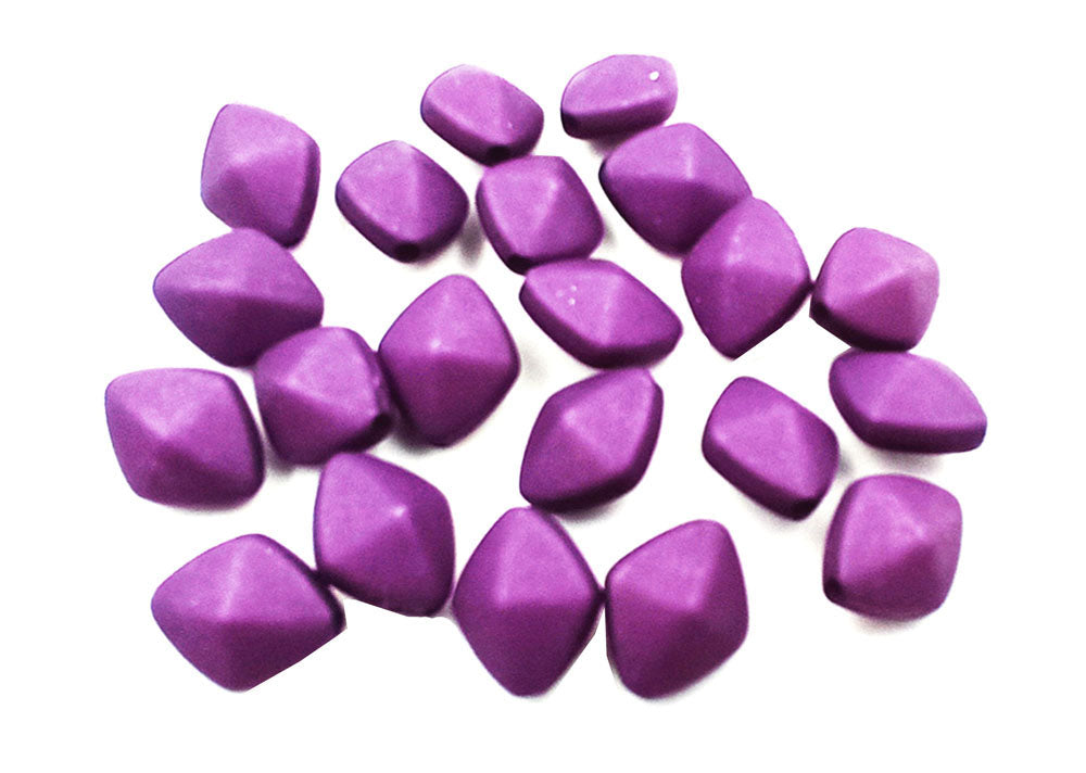 violet-diamond-resin-beads