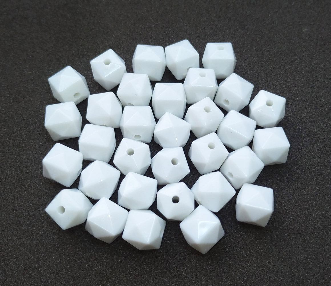 Milky White Designer Beads