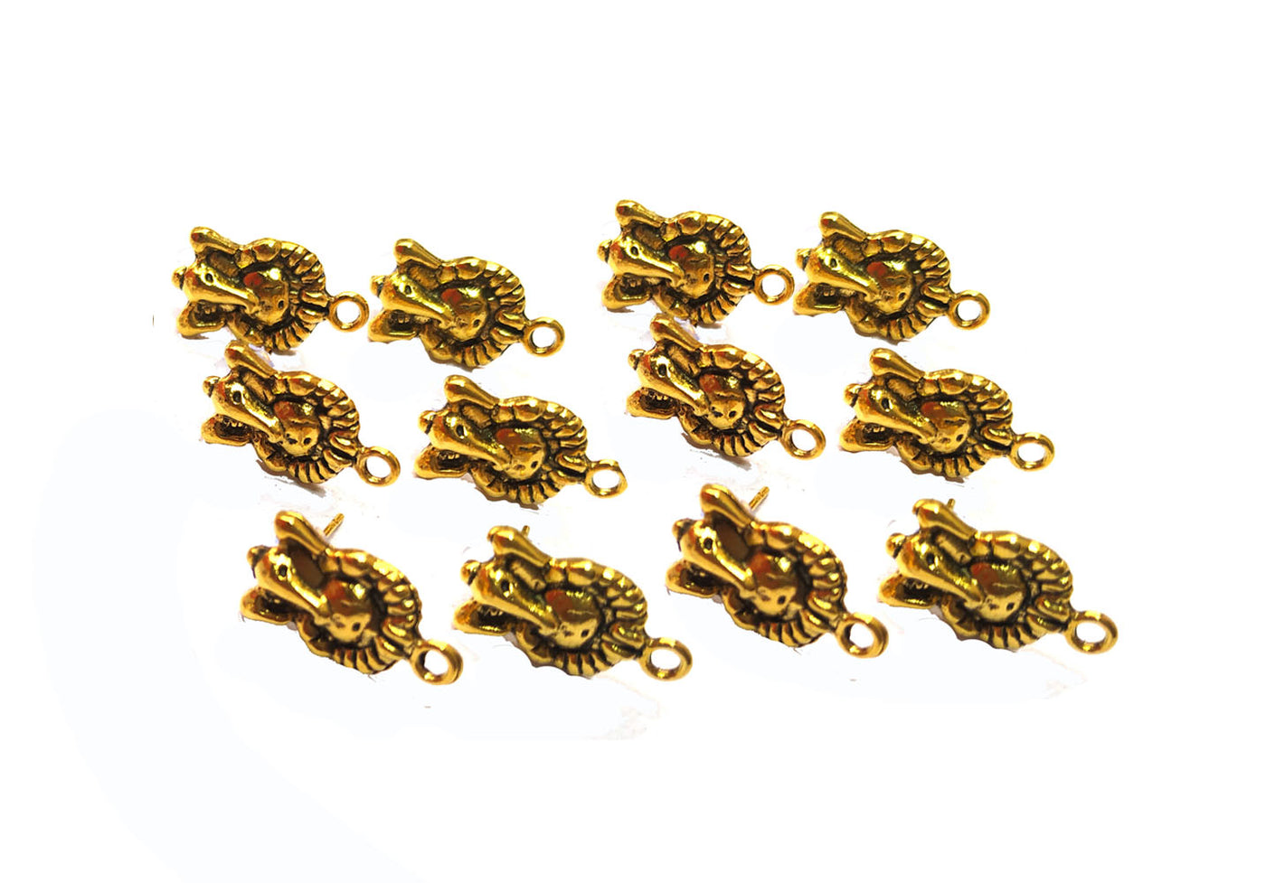 Golden Ganesha Studs