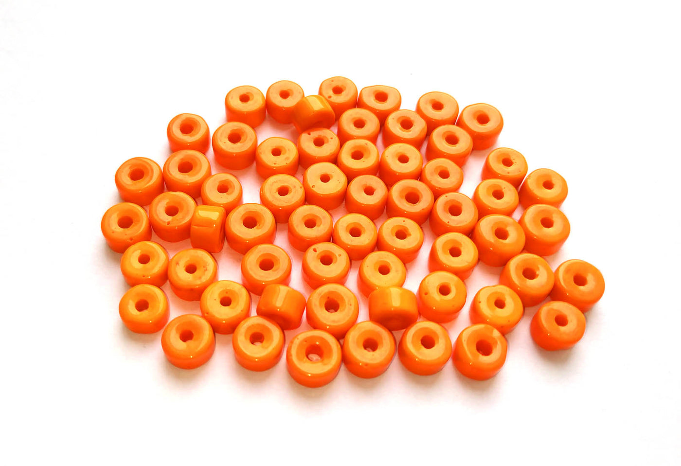 Light Orange Resin Beads