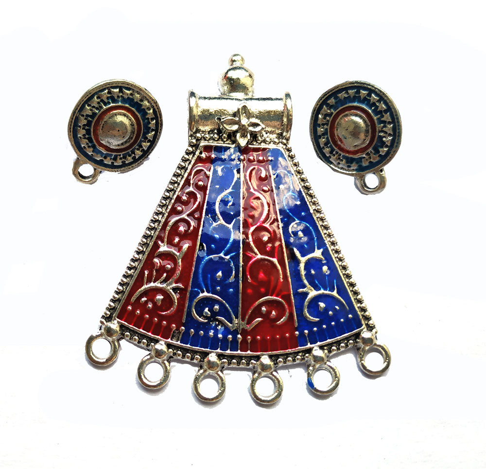 red-blue-enamel-designer-pendants