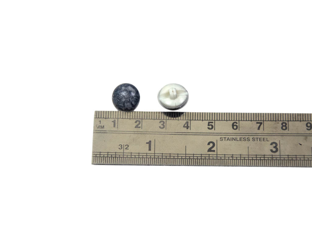 Dark Gray Marble Round Acrylic Buttons