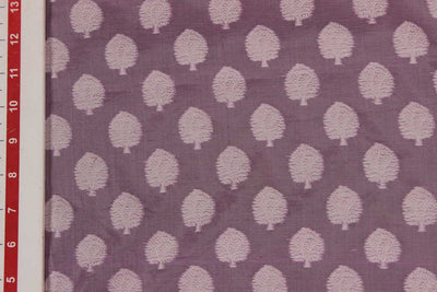 Mauve Chanderi Jacquard Fabric 1