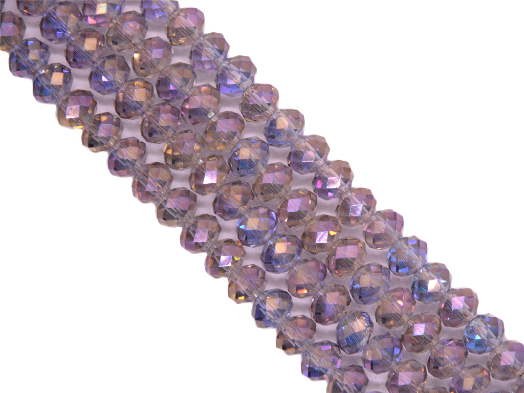 Purple Double Tone Crystal Beads