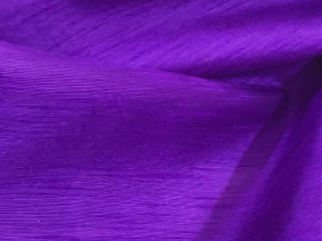 Purple Plain Bangalore Raw Silk Fabric