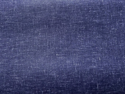 Navy Blue Plain Cotton Linen Fabric