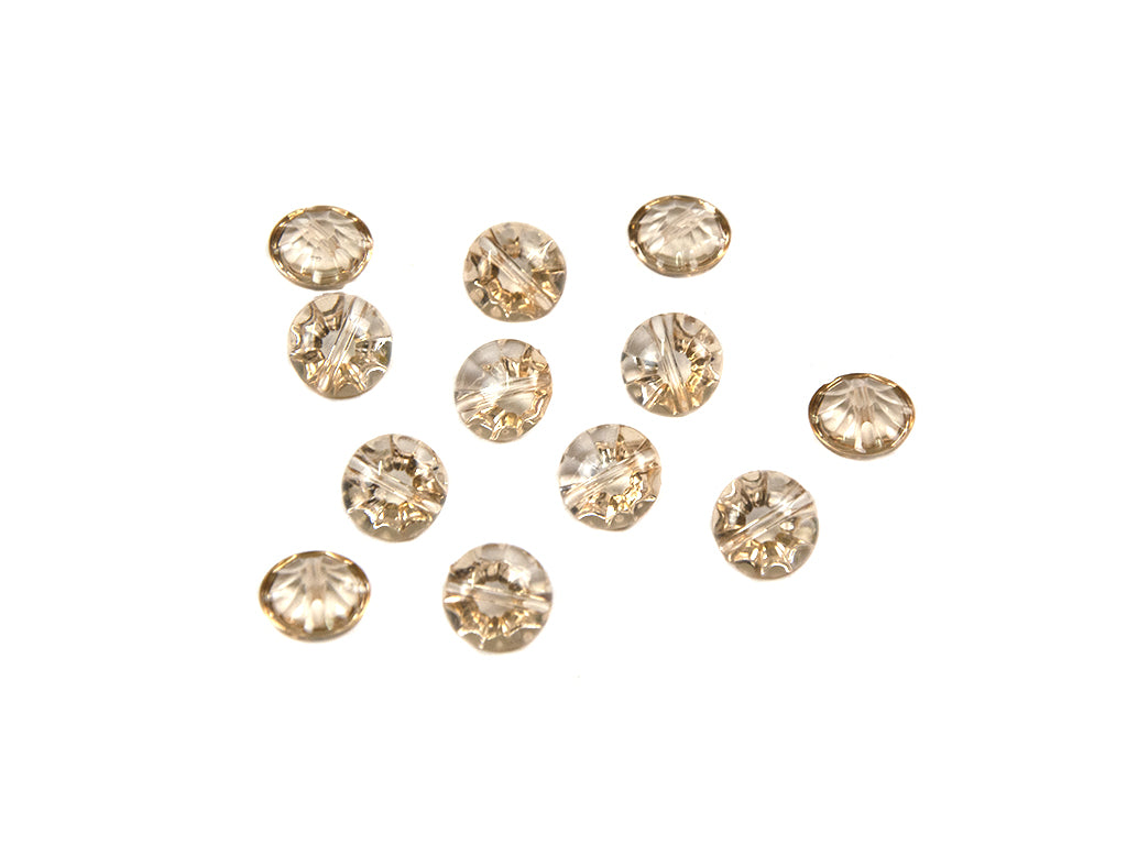 Beige Transparent Acrylic Buttons