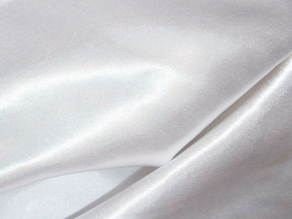 White Silky Plain Japan Satin Fabric