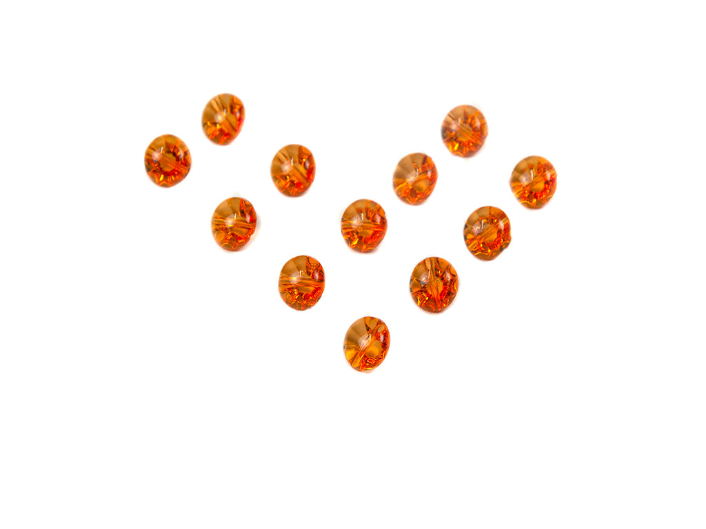 Orange Transparent Acrylic Buttons