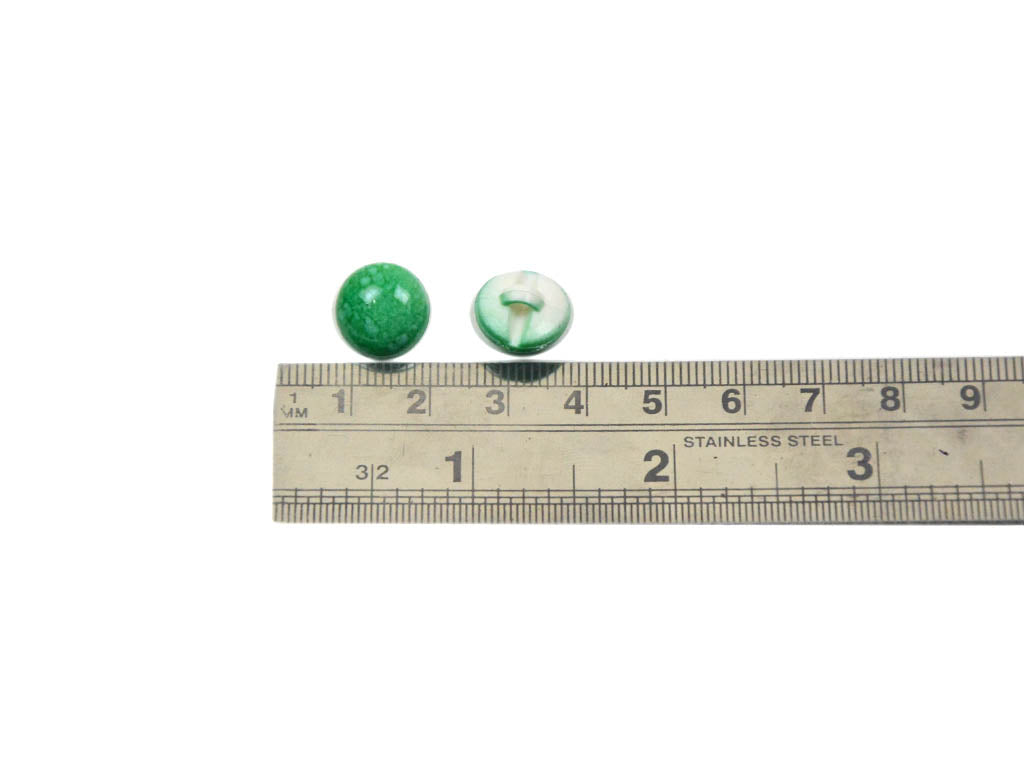 Dark Green Marble Round Acrylic Buttons1