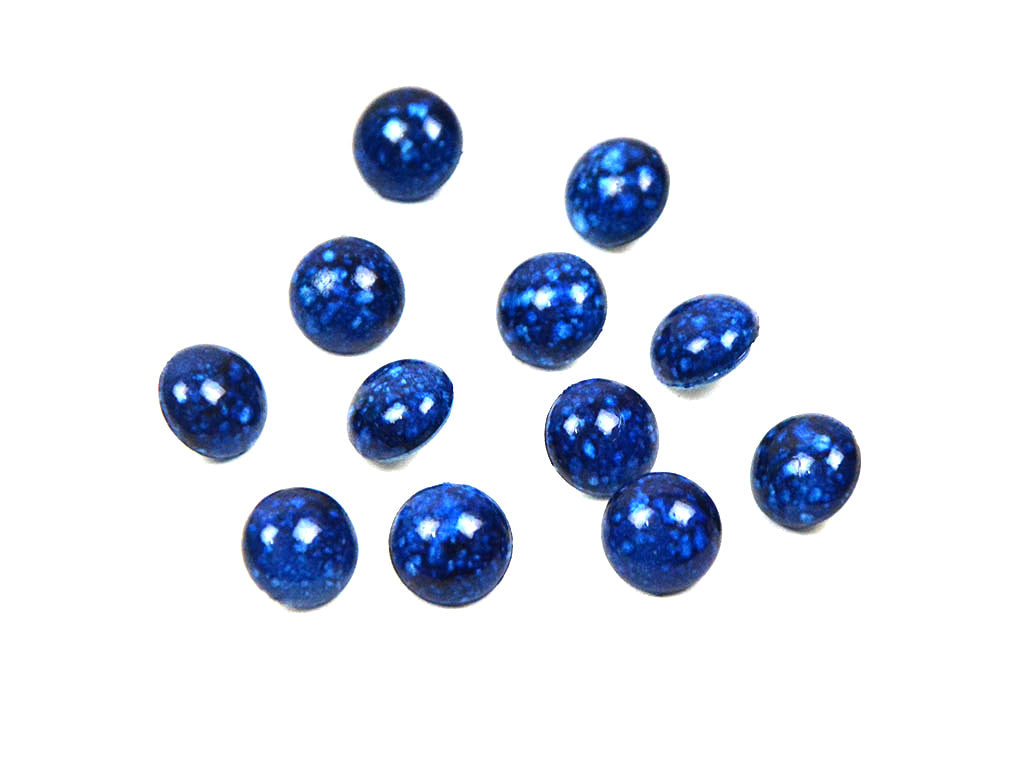 Dark Blue Marble Round Acrylic Buttons1