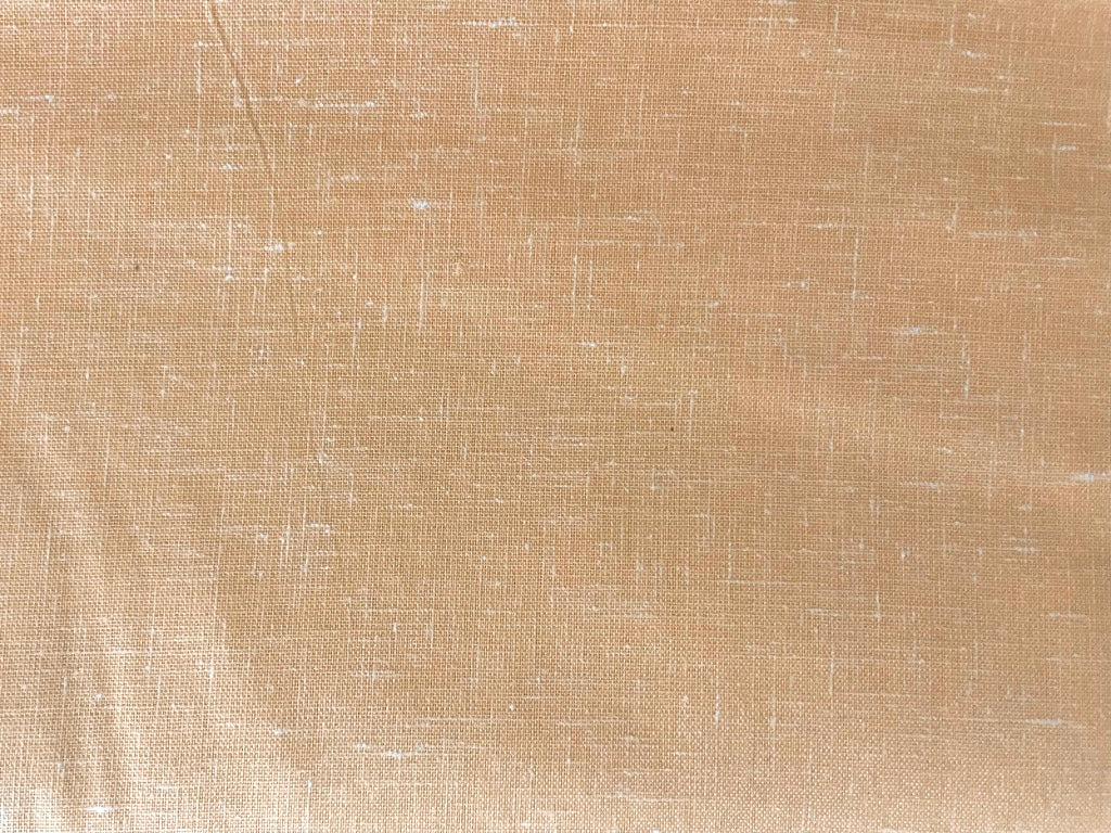 Light Peach Plain Cotton Linen Fabric