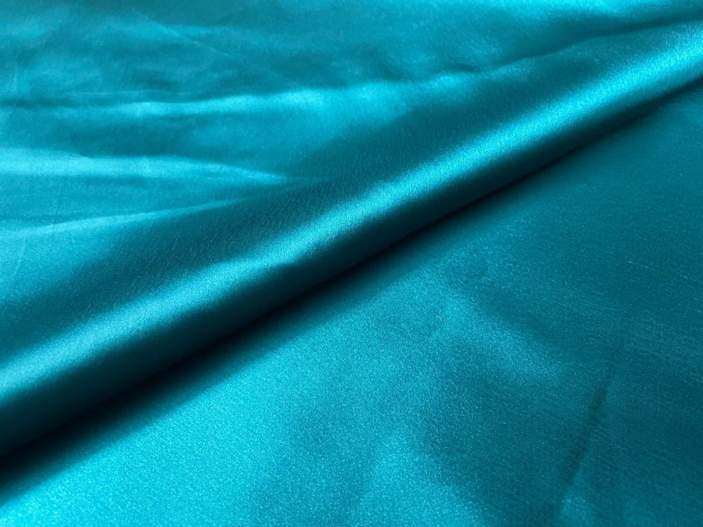 Deep Teal Plain Japan Satin Fabric