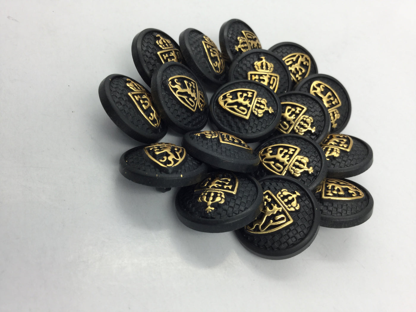 Black & Golden Fancy Button