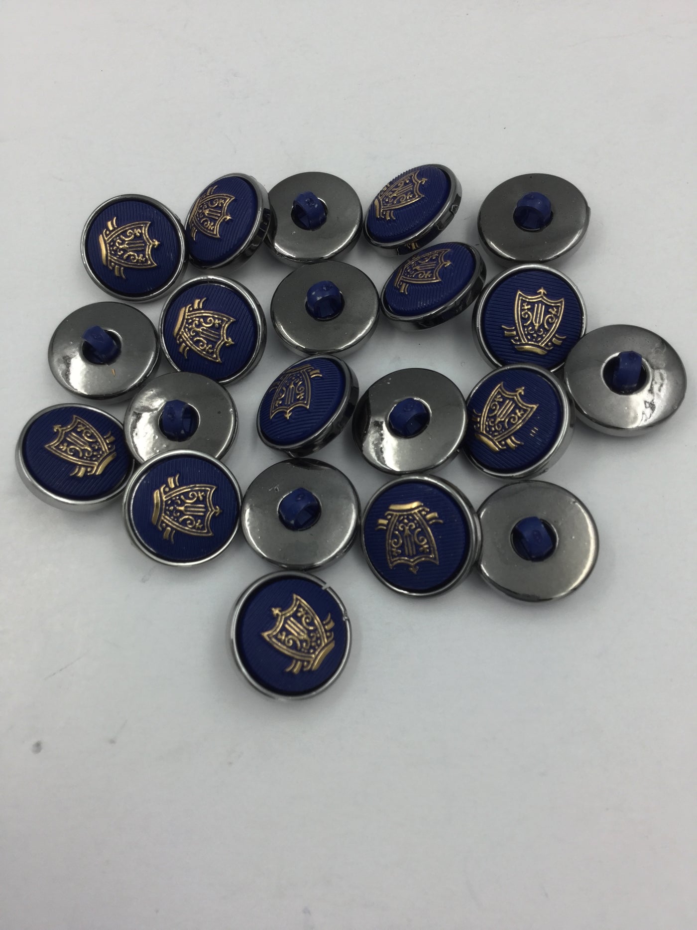 Navy Blue Fancy Button