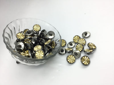Golden Polish Circular Buttons