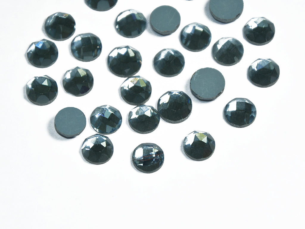 Dark Gray Circular Glass Stones