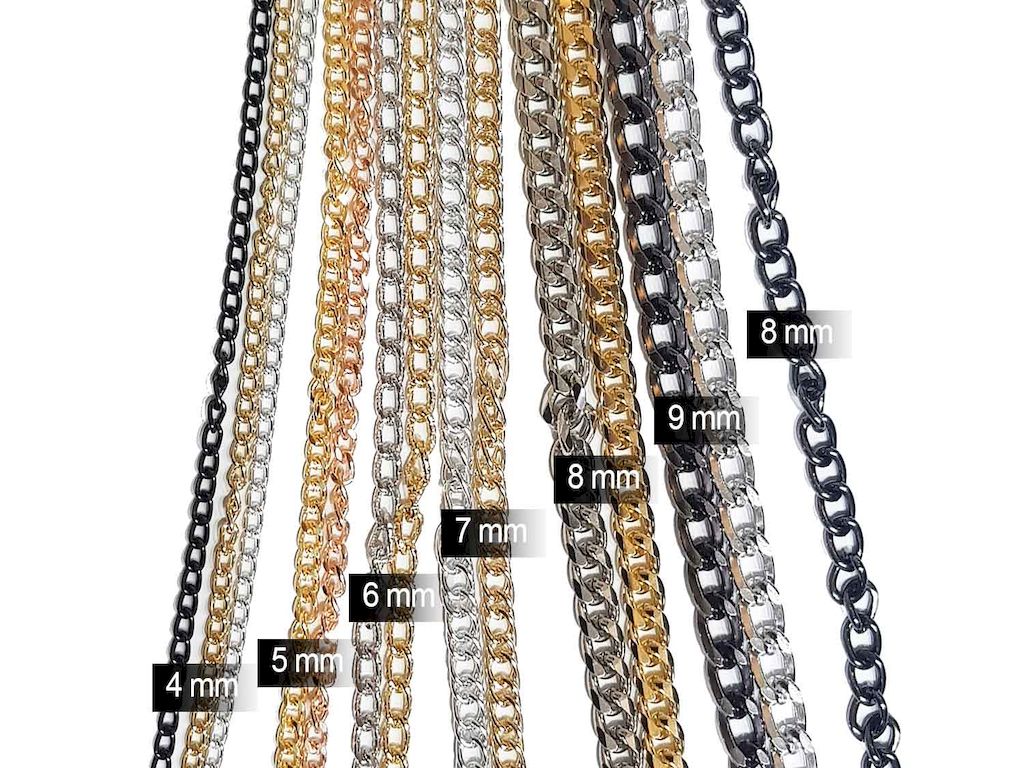 rosegoldcolormetalchain5mm