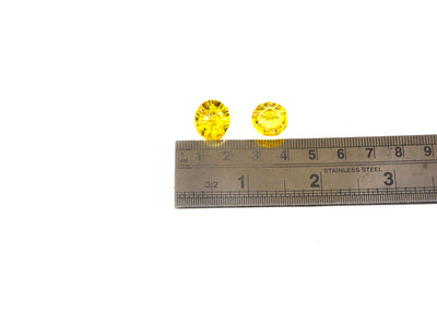 Mustard Yellow Transparent Acrylic Buttons