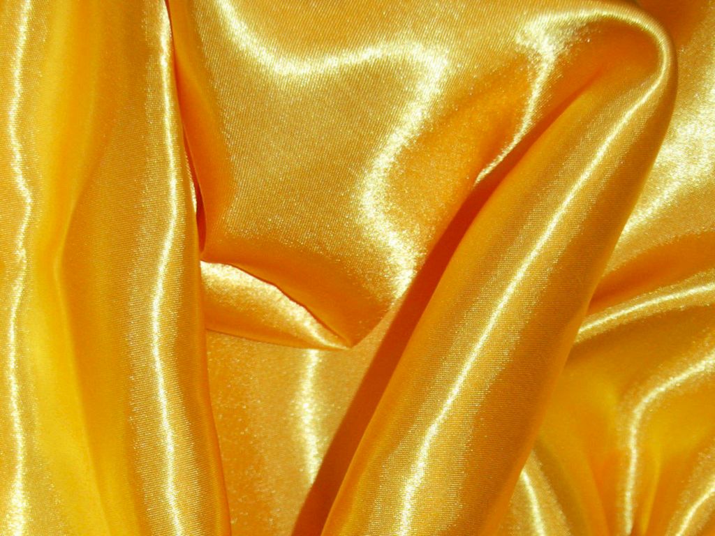 GOLDEN YELLOW Silky Plain Japan Satin Fabric