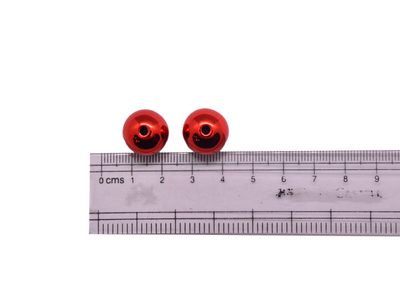 Red Circular Plastic Acrylic Beads 12mm