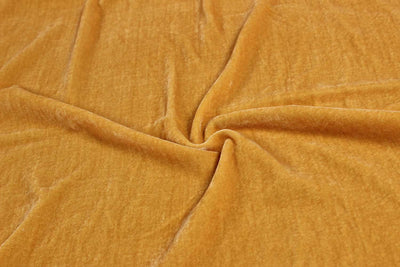 Mustard Gold Velvet Fabric