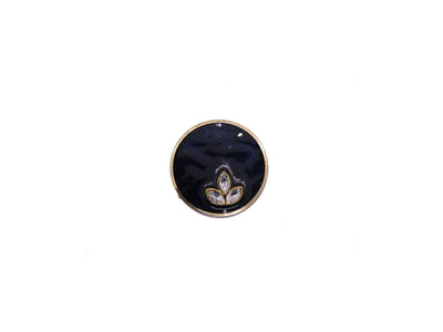 Black Round Shaped Glass Pendant