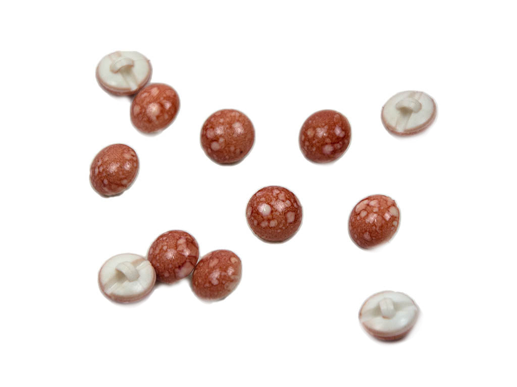 Brown Marble Round Acrylic Buttons2