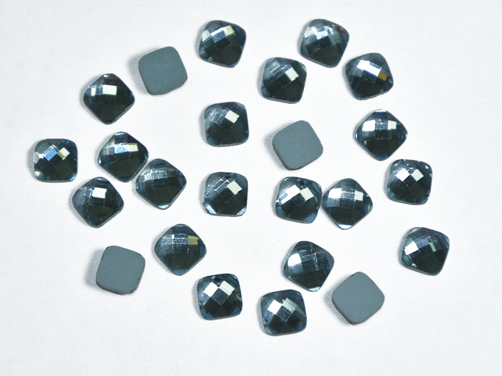 Dark Gray Square Glass Stones