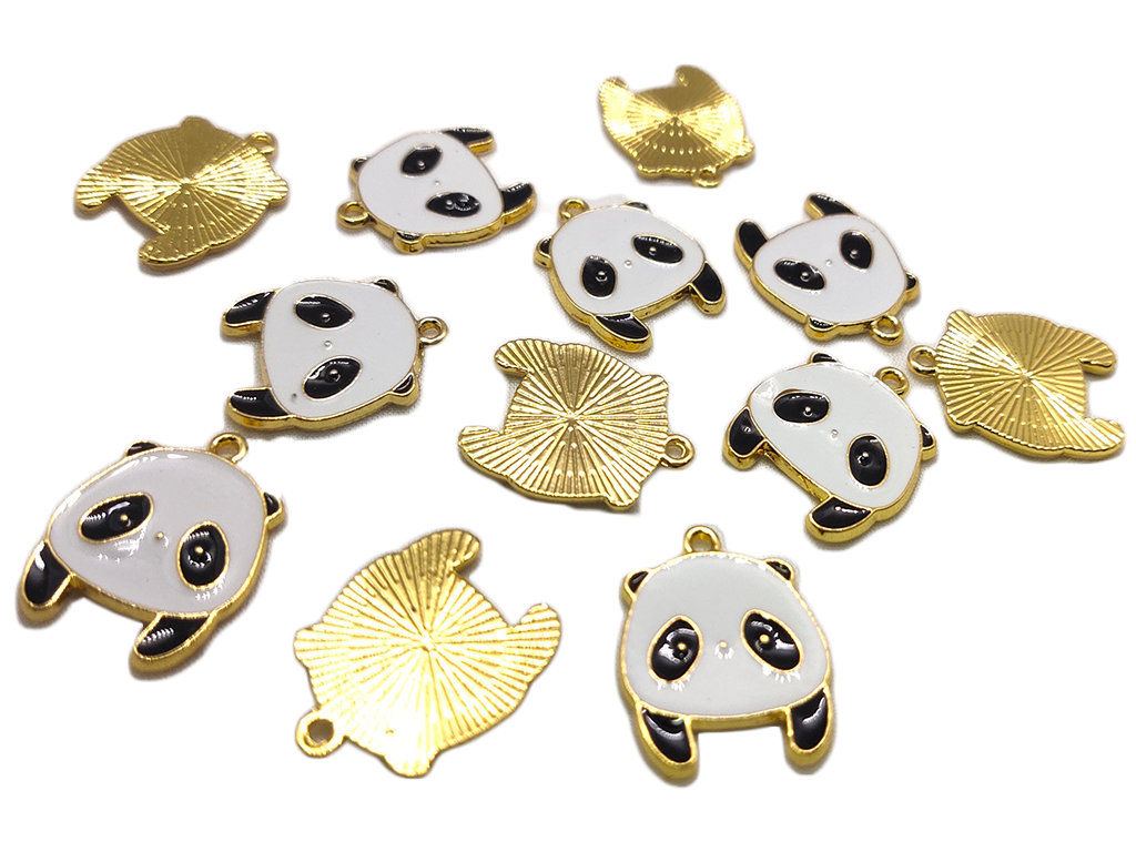 White Panda Designer Metal Charms