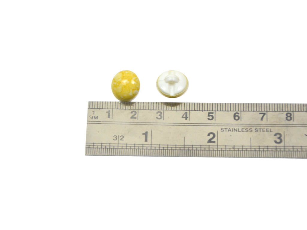 Yellow Marble Round Acrylic Buttons1