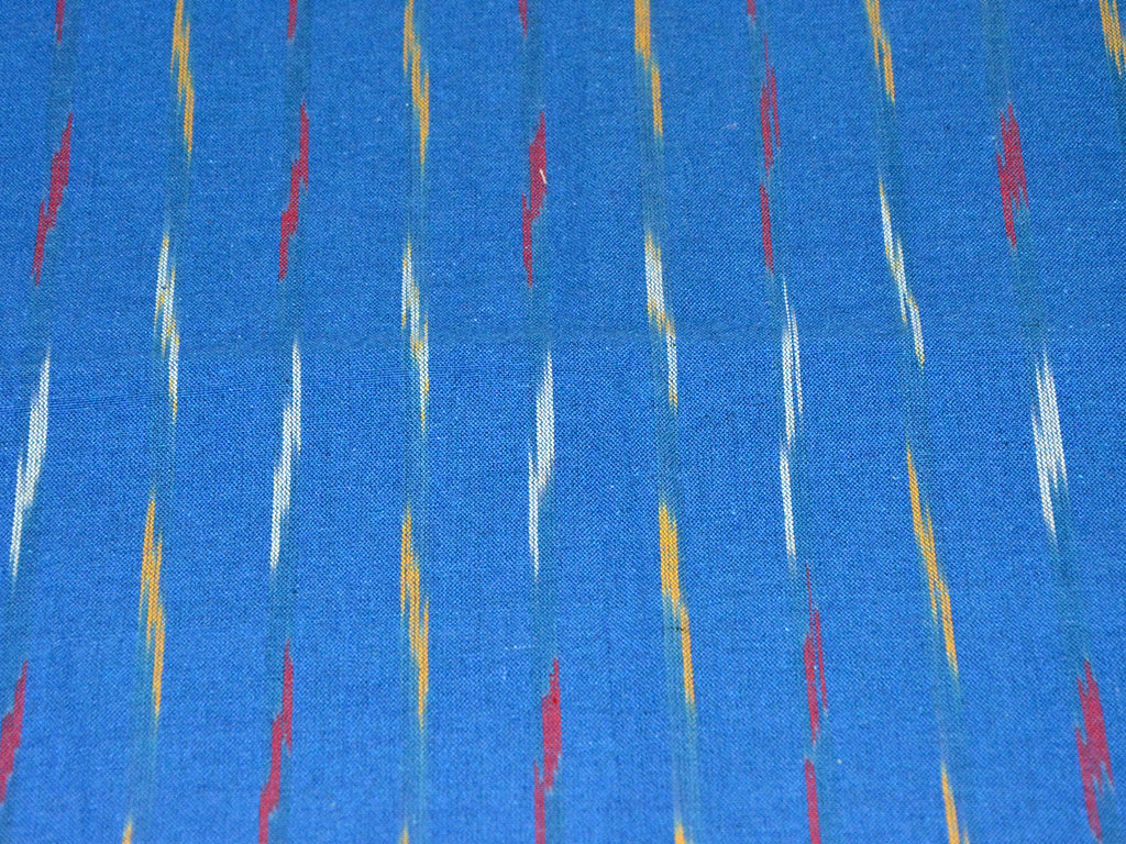 seablueabstractprintedcottonikatfabric