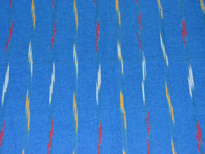 seablueabstractprintedcottonikatfabric