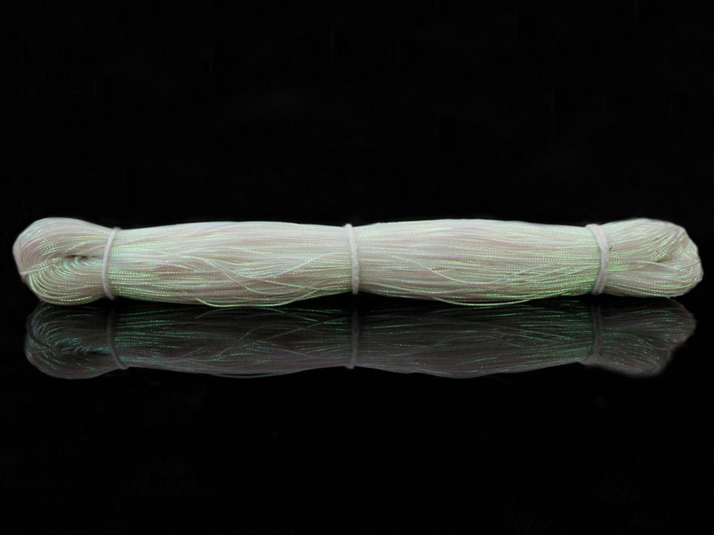 White Rainbow Metallic Braided Zari Threads