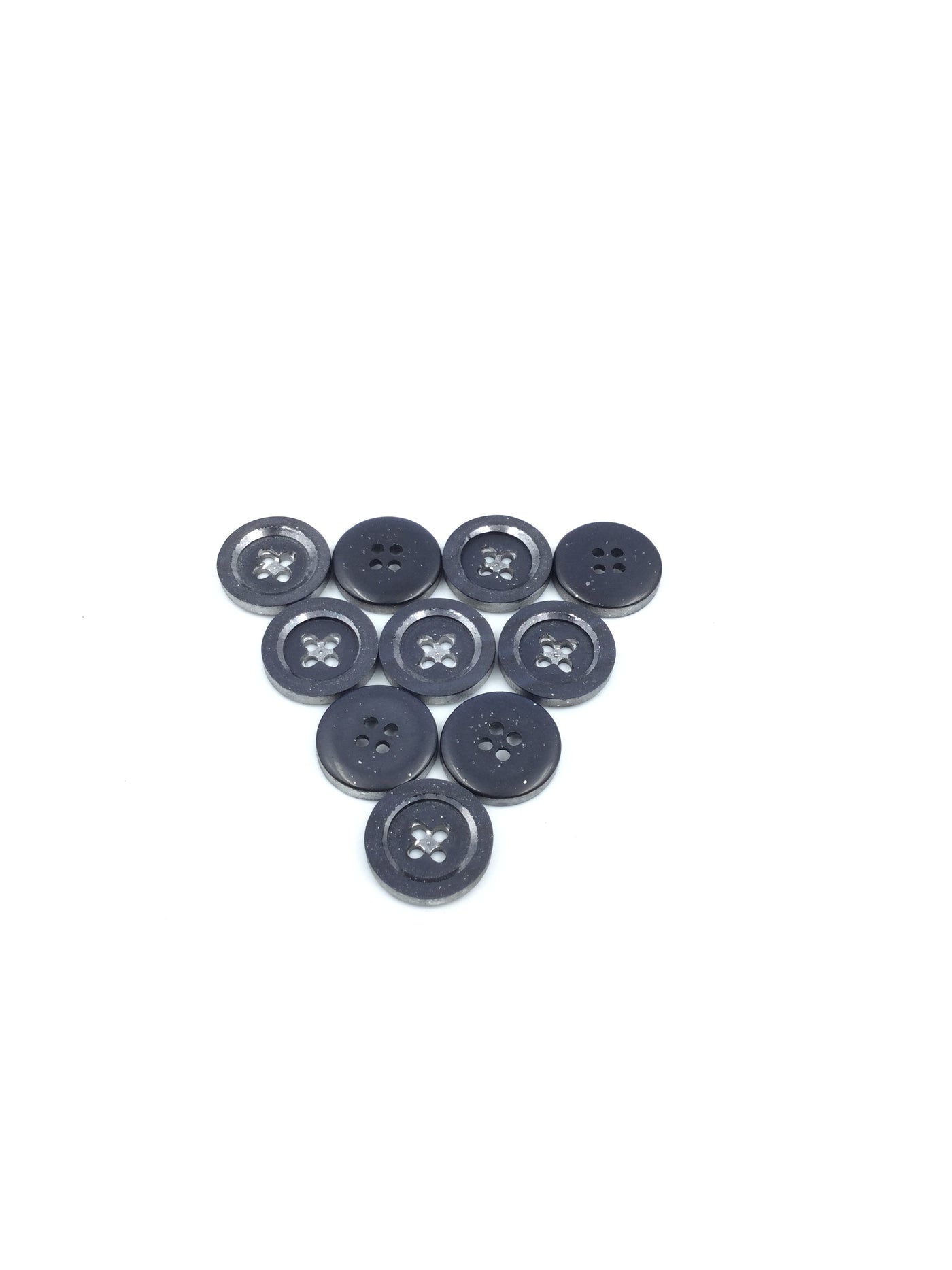 Black 4 Hole Plastic  Buttons