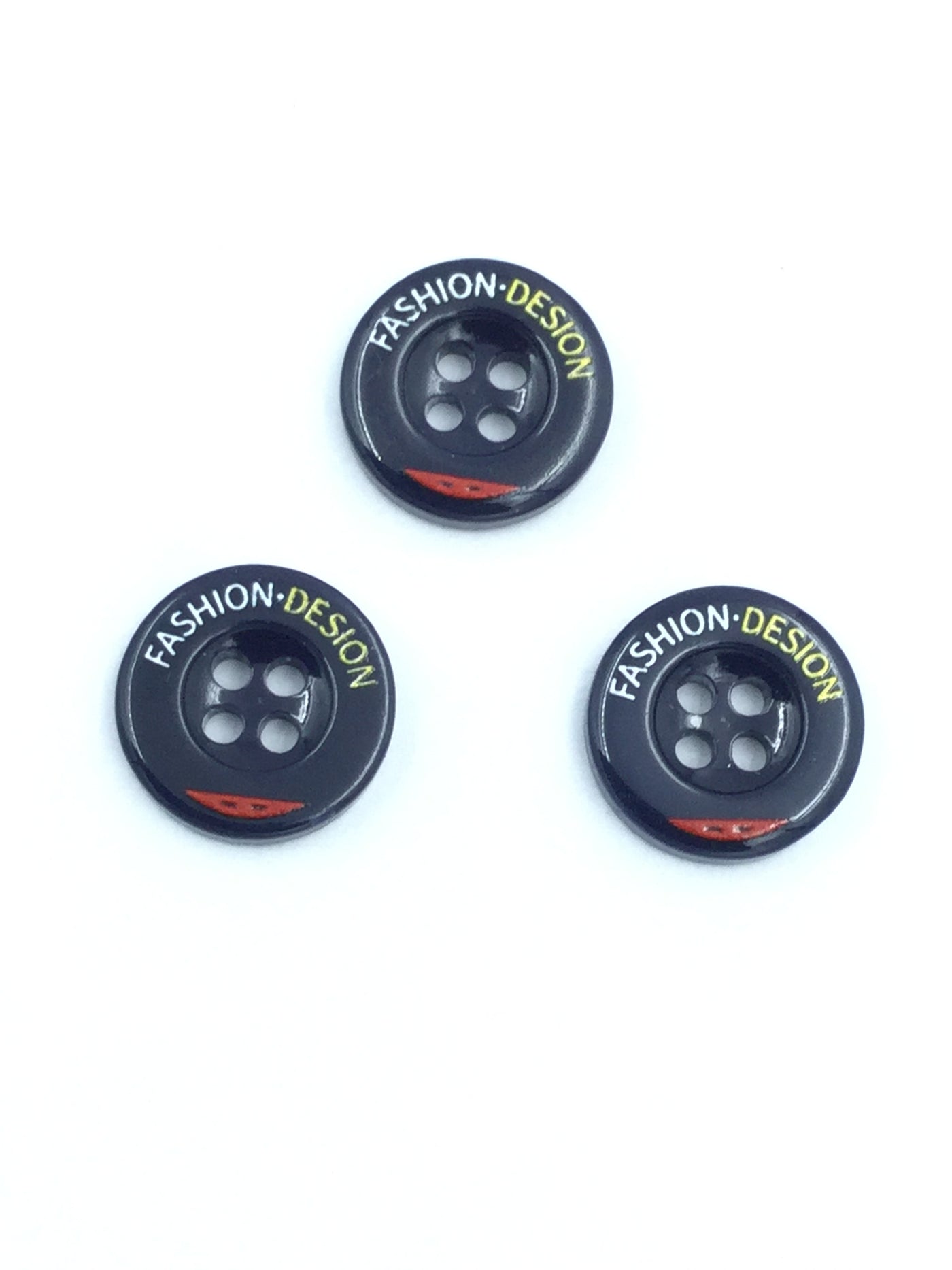 Black Plastic Buttons