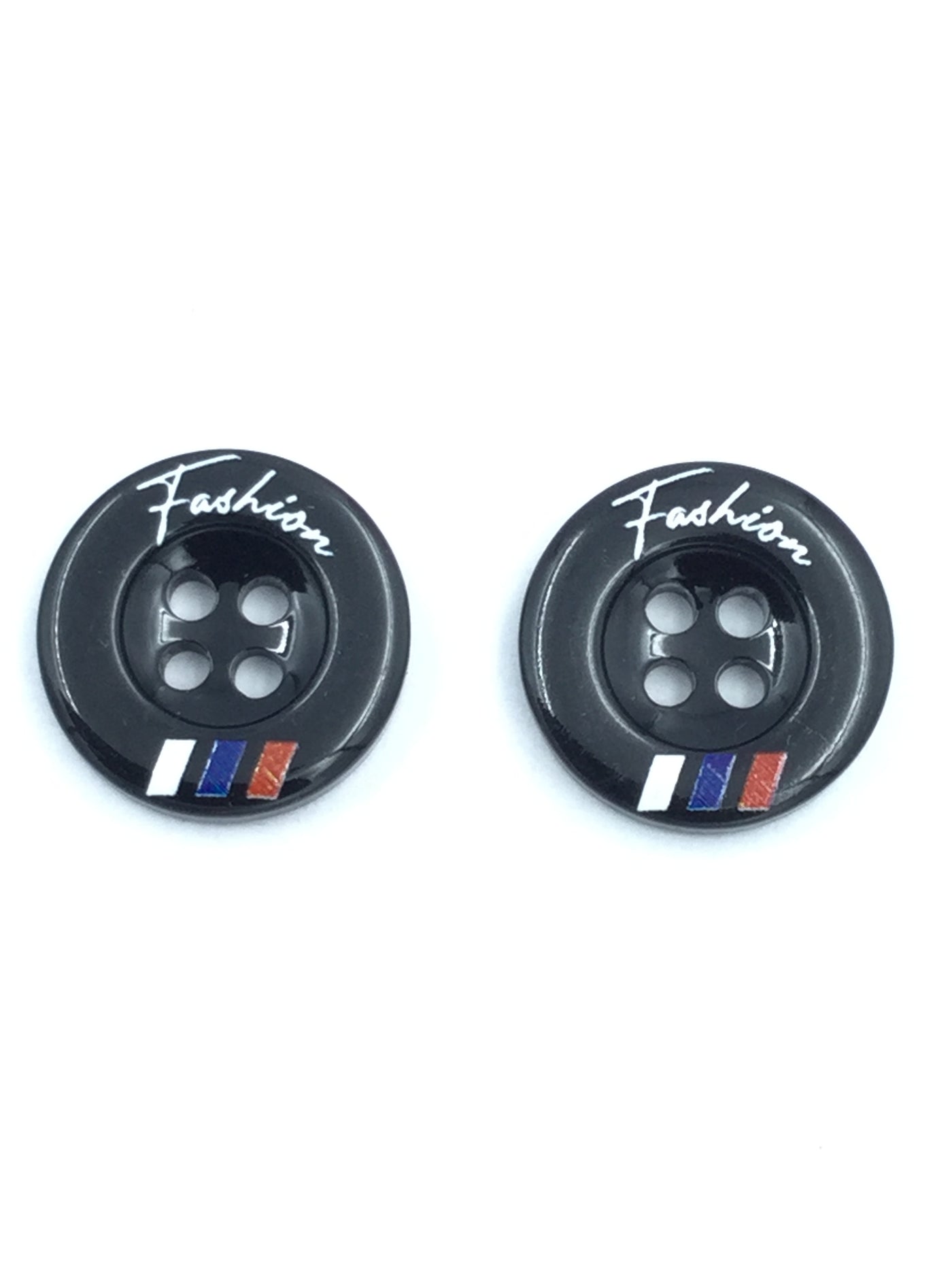 Black 4 Hole Plastic Buttons