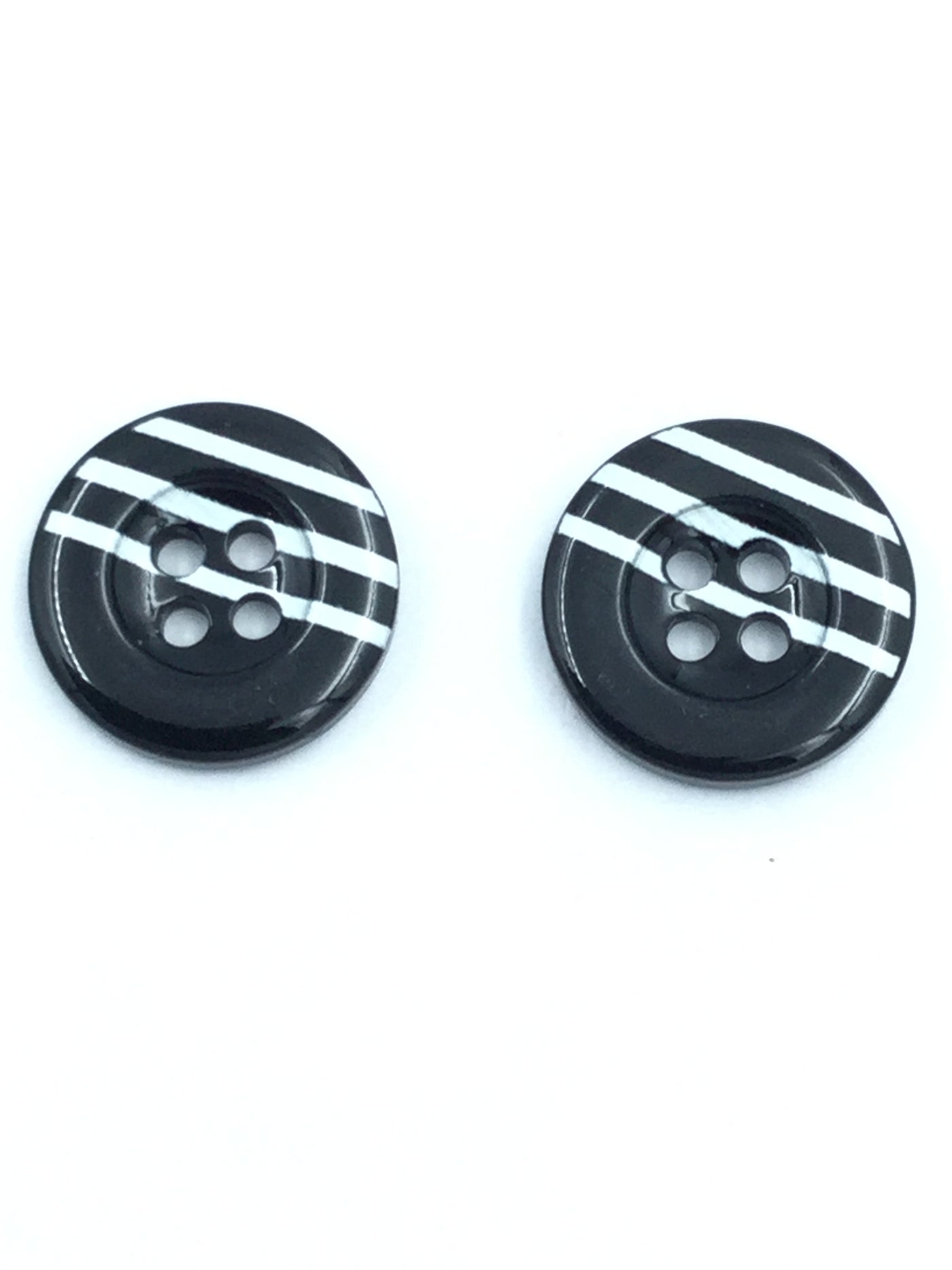 Black & White 4 Hole Buttons