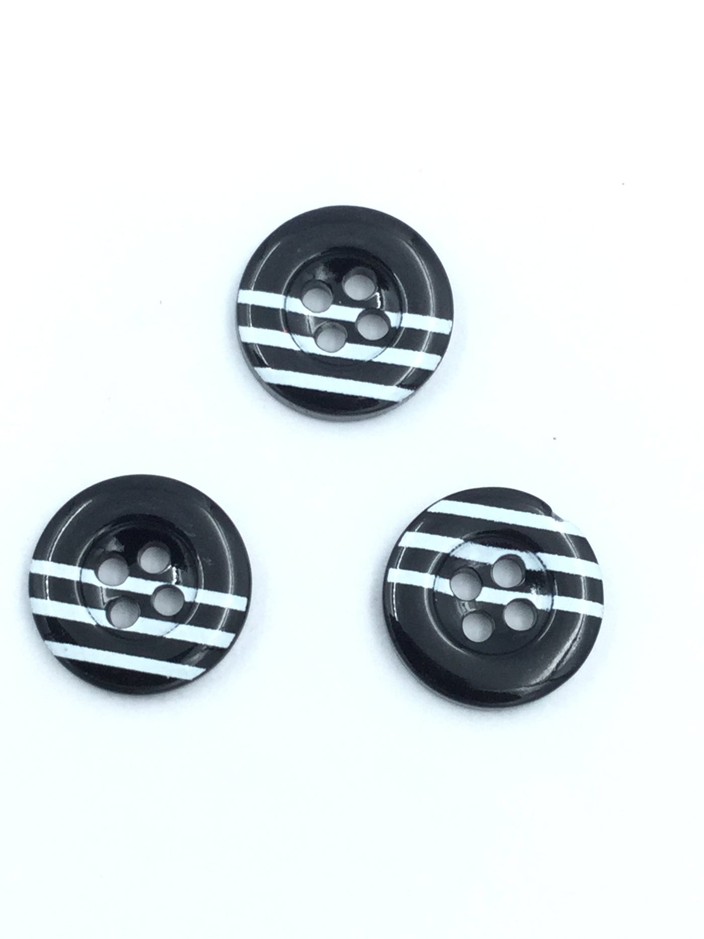 Black And White Plastic Buttons