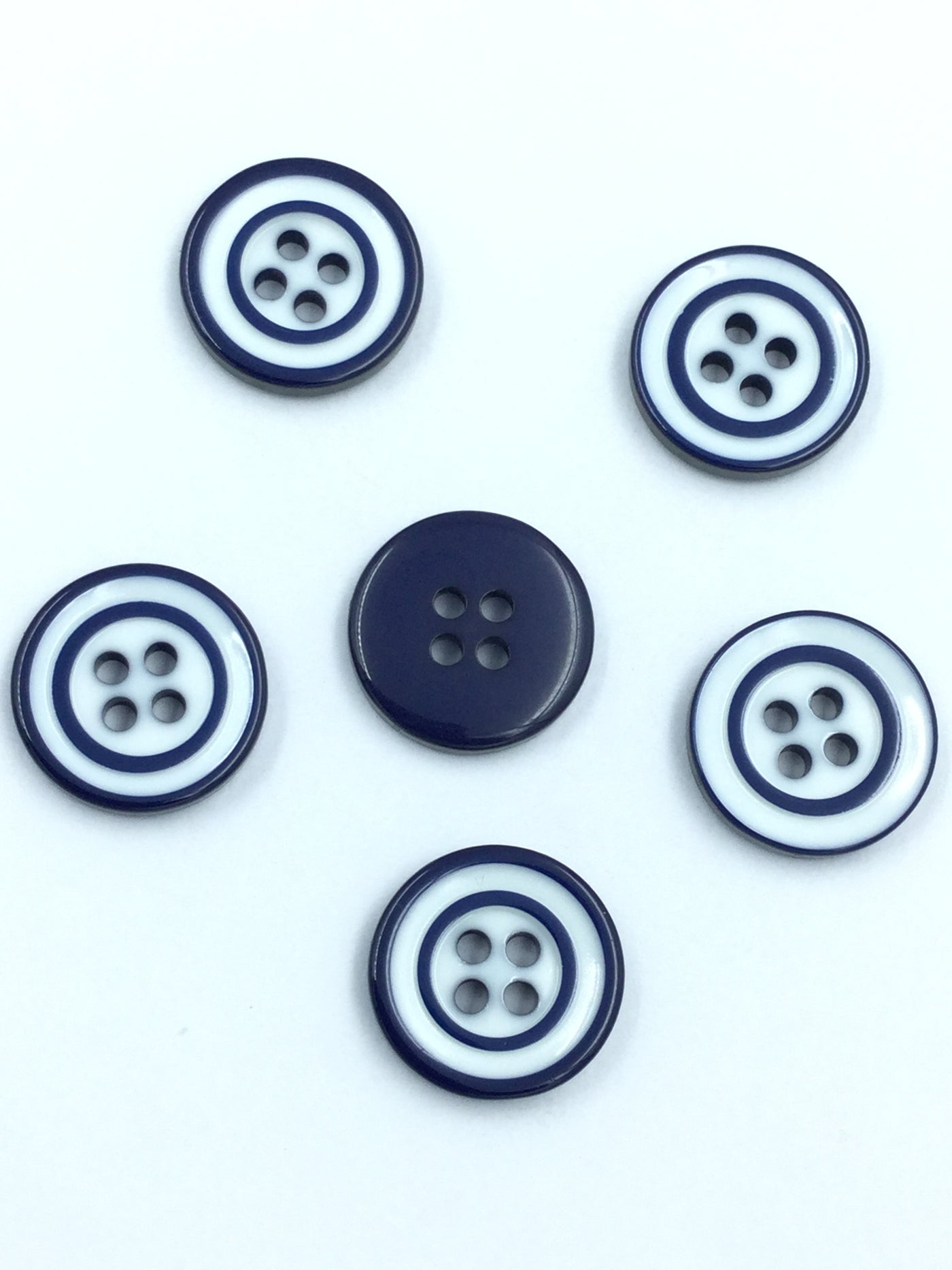 Blue Line 4 hole plastic buttons