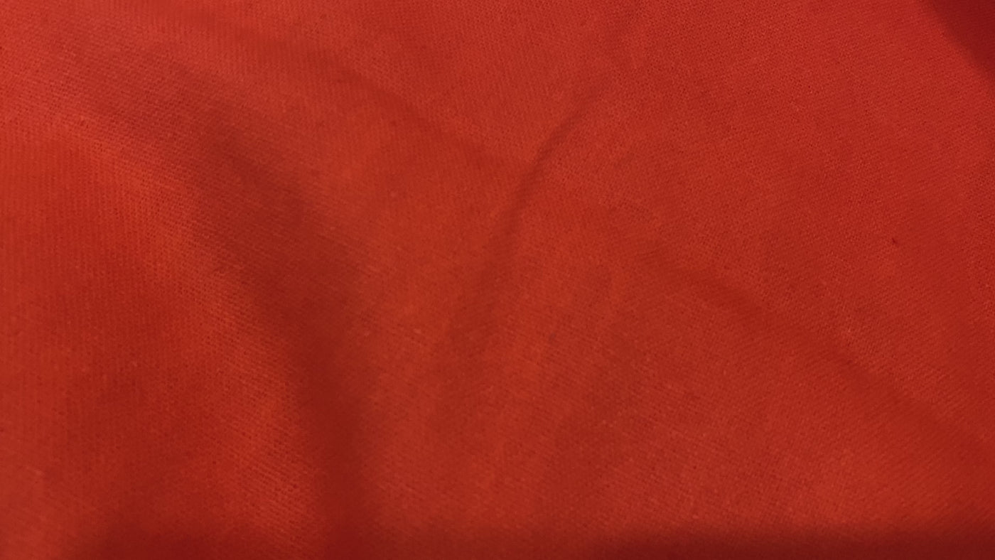 Scarlet Red Plain Cotton Canvas Fabric