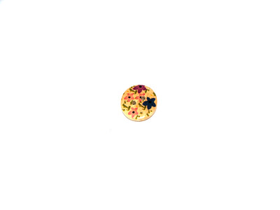 Multicolour Floral Printed 2 Hole Wooden Buttons3