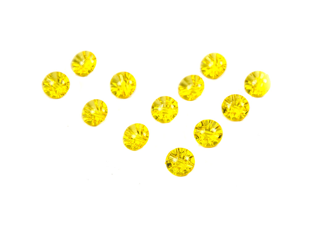 Yellow Transparent Acrylic Buttons