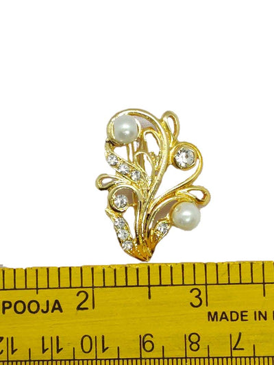 Golden Designer Brooch