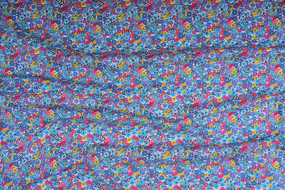 Multicolor Cotton Poplin Floral Digital Printed Fabric